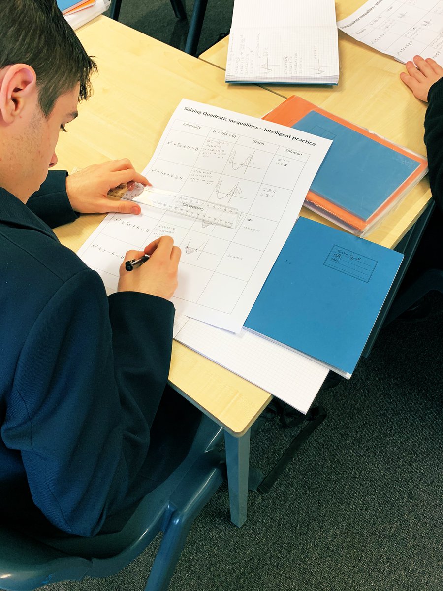 ClydeValleyMath's tweet image. Variation theory in action today with Mr Russell’s  Higher class where we were solving quadratic inequalities #VariationTheory #exploringChange #CraigBarton