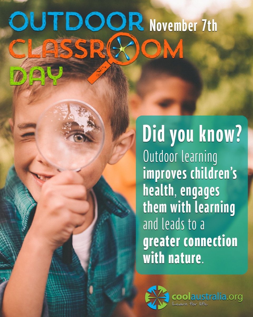 Where is your classroom today? #OutdoorClassroomDay #coolaustralia #teachingideas