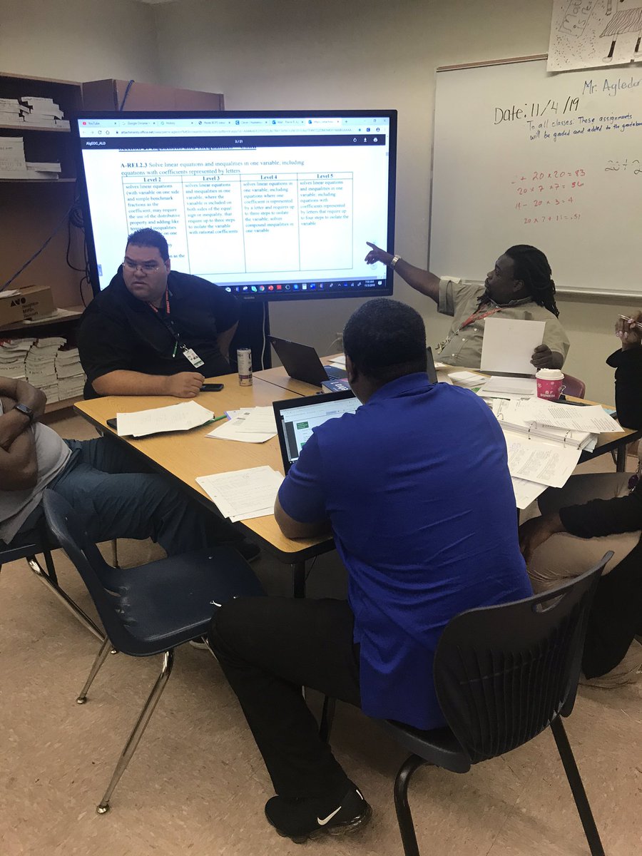 AlexWoodRies's tweet photo. PLCs Digging in Deep examining student work with Resources from #achievethecore and Achievement Level Descriptors @JamesGriffin_II @achievethecore @BrowardMath @BrowardScience https://t.co/AzEeFO9jCV