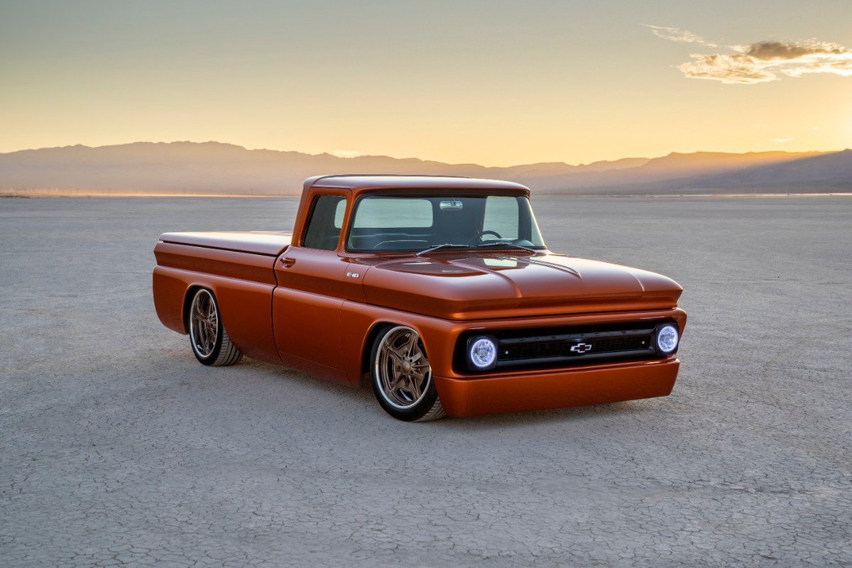 At the SEMA show in Las Vegas, #Chevrolet debuted a 1962 E-10 pickup truck that was powered by an electric Connect &amp; Cruise system, which offered 450 hp and zero-emissions driving. What do you think?