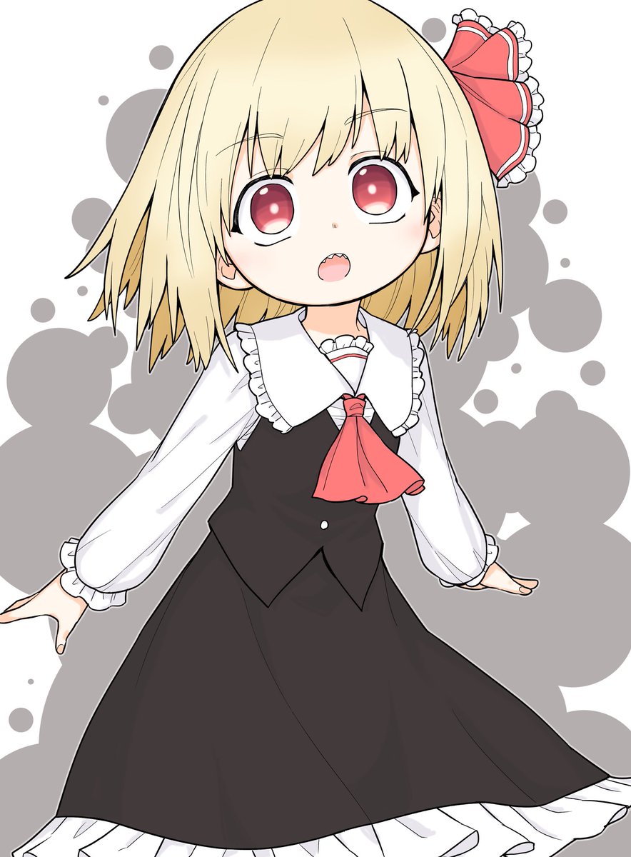 rumia 1girl blonde hair red eyes solo skirt ascot shirt  illustration images
