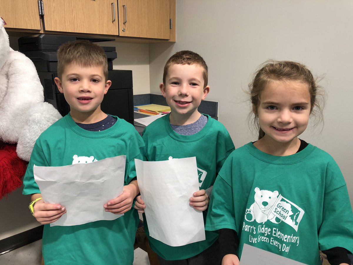 Our second grade Green School Representatives did a great job this morning on our weekly announcements (WPAR)