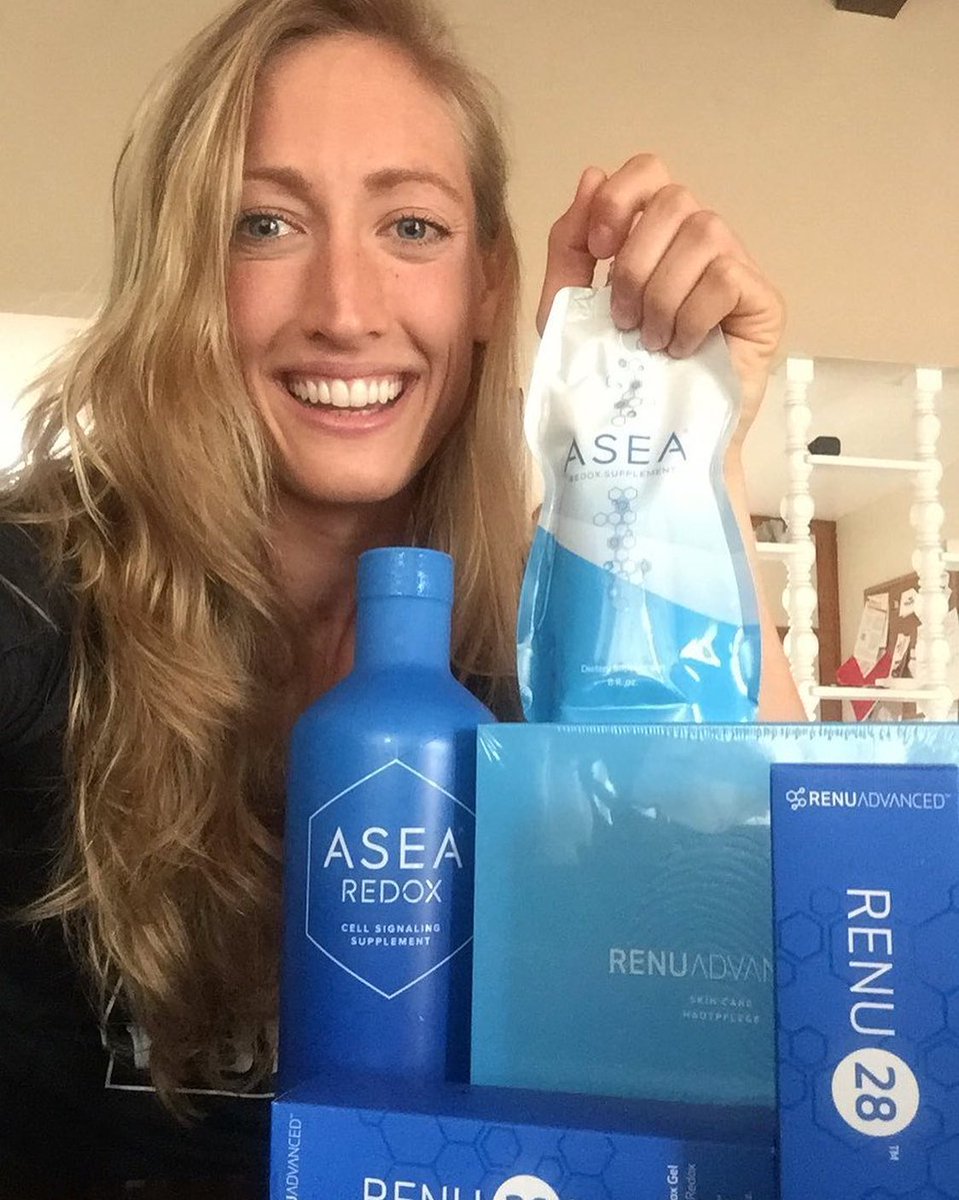 asea's tweet photo. From ASEA Athlete @breejalarson: I love getting restocked with ASEA products!!! Thanks ASEA for the helping me recover! #poweredbyasea. https://t.co/8OoAOKNfrV