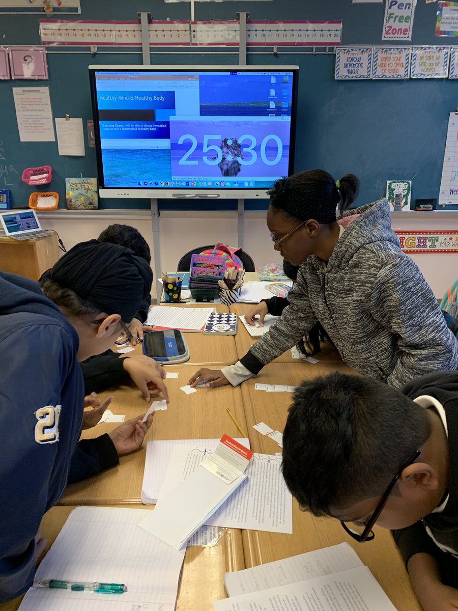 HAvagnano's tweet photo. 6-208 has escaped! Working together, ALL of the students were engaged in learning about overall good health in the Escape Room activity! Thanks to @CoreyMammolito for helping plan the activity! @PrincipalMastro #HealthclassMatters #teachingexcitement #motivatedstudents https://t.co/0UYOsAnEOW