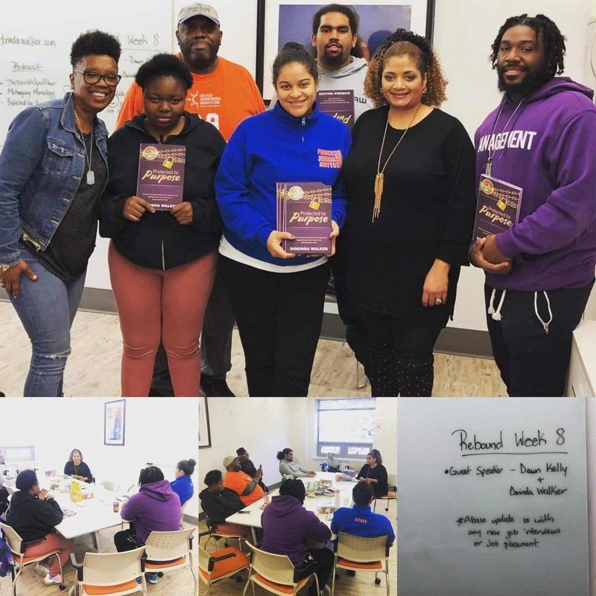 DorindaWalker's tweet photo. #WednesdayVibes - I enjoyed spending my day with my friend, mentor and PRGuru @prmaven17 sharing our life and career journeys with the young men and women of #Rebound  -  #ProtectedByPurpose https://t.co/mbM3OShs9M