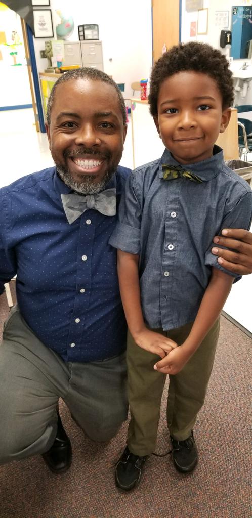 Picture day has turned into bowtie day for some of our young lion learners! #bowtietwins #pictureready #dapperdudes