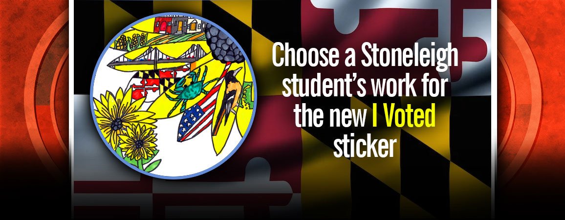 Those familiar "I Voted" stickers are getting a makeover and a #TeamBCPS student could have one of the winning designs. Flory Thomas, a @StoneleighES student, has advanced to the final round of the "I Voted" Sticker Student Art Competition.

Vote here: docs.google.com/forms/d/e/1FAI…