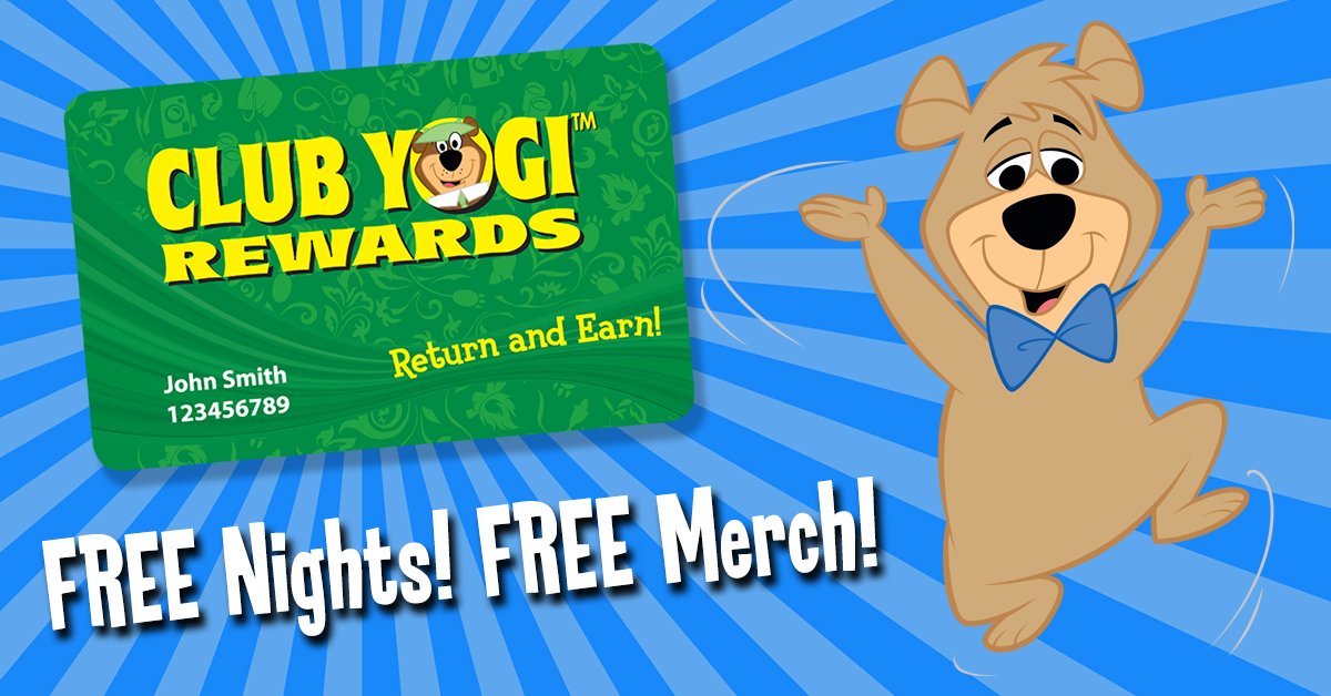 Jellystone Park Join Our Club Yogi Rewards Program Today And Start Earning Points For Each Qualifying Dollar Spent At Jellystone Park Accumulate Your Points And Redeem For Free Nights Or