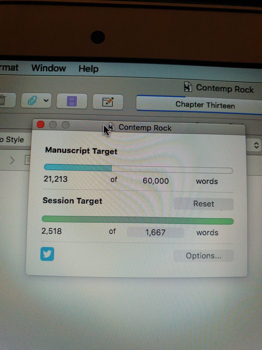That number is making me ridiculously happy. I'm a third of the way through my skeleton draft and it's only day 6. Maybe got my writing mojo back #NaNoWriMo2019 #amwriting #ContemporaryRomance