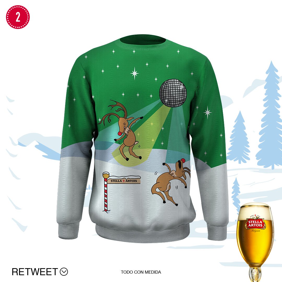 StellaArtoisMx's tweet image. ¡#NoHayMayorPlacerQue taparse el frío de Diciembre con uno de estos hermosos suéteres! ❤️❄️

P.D. Rifaremos 4 suéteres entre todos los que le den RT a este tweet. ¡Hagamos realidad estos diseños!