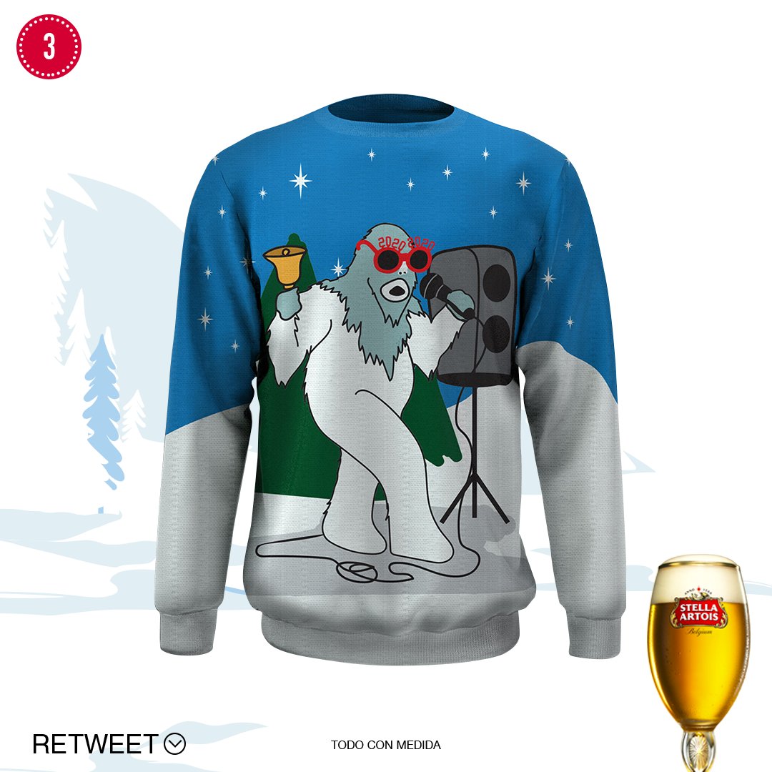 StellaArtoisMx's tweet image. ¡#NoHayMayorPlacerQue taparse el frío de Diciembre con uno de estos hermosos suéteres! ❤️❄️

P.D. Rifaremos 4 suéteres entre todos los que le den RT a este tweet. ¡Hagamos realidad estos diseños!