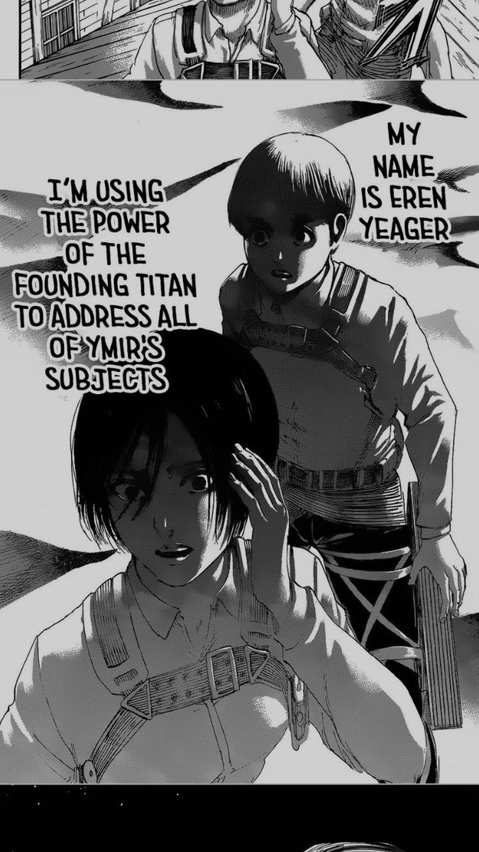 𝕮𝖆𝖑𝖊 Shingeki No Kyojin Chapter 123 Devils Of The Island The Wall Titans Shall Trample All Earth Outside This Island Underfoot Untill All Life Existing There Has Been Exterminated