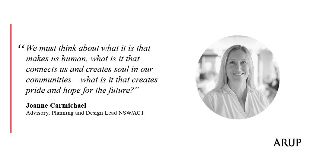 Arup’s Joanne Carmichael is speaking at <a href="/westernsydneyu/">Western Sydney University</a>’s #CatWest event on a panel ‘Any Signs of Life in the Liveable City?’ Jo stresses that we must go beyond just ‘liveable’ to bring our cities to life.