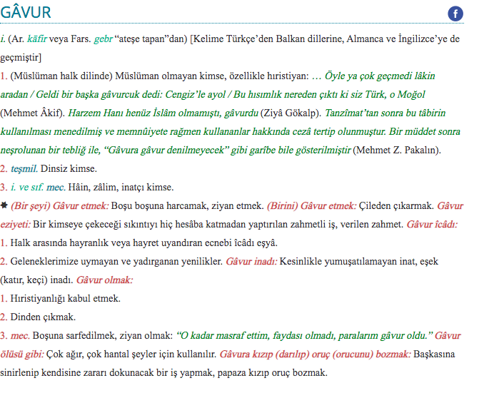 Tayfur Yurdanur On Twitter 168 Bi Kelime Gavur گبر Hic