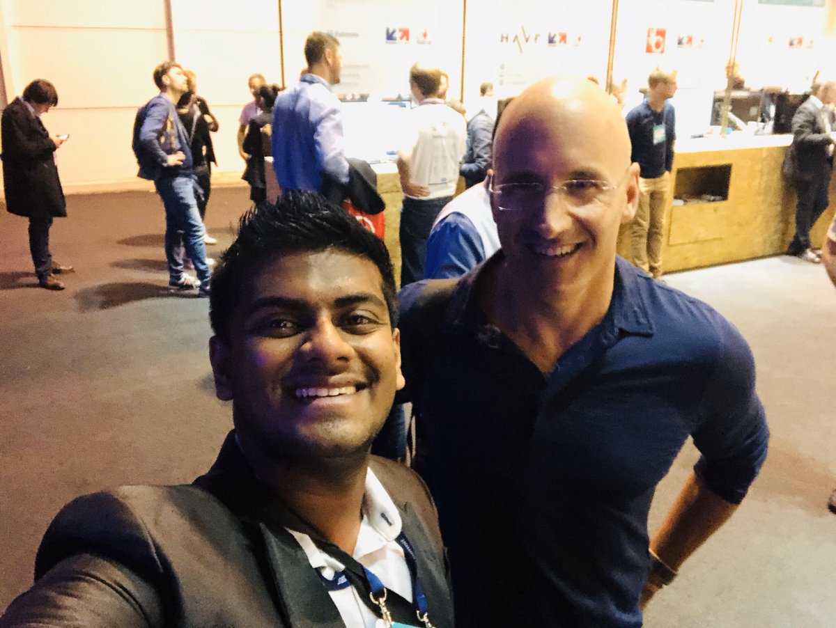 Truly excited to have a quick conversation with Riccardo Zacconi CEO of King(CandyCrush game) at <a href="/WebSummit/">Web Summit</a>. #startuplife #websummit