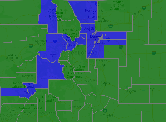 JeremyDeischer's tweet photo. Very interesting to see who voted for #PropDD (blue) https://t.co/fRg0gH05nh