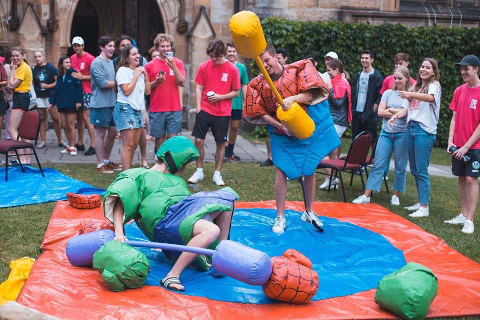stpaulscollsyd's tweet photo. Students recently participated in the annual Fundsfest, an initiative to raise funds for Buy A Bale and the Aussie farmers doing it tough in drought affected communities. Students volunteered to be involved in a sliming auction, raising thousands. More at https://t.co/uS4YEtHCJf https://t.co/WuDV1Cigyn