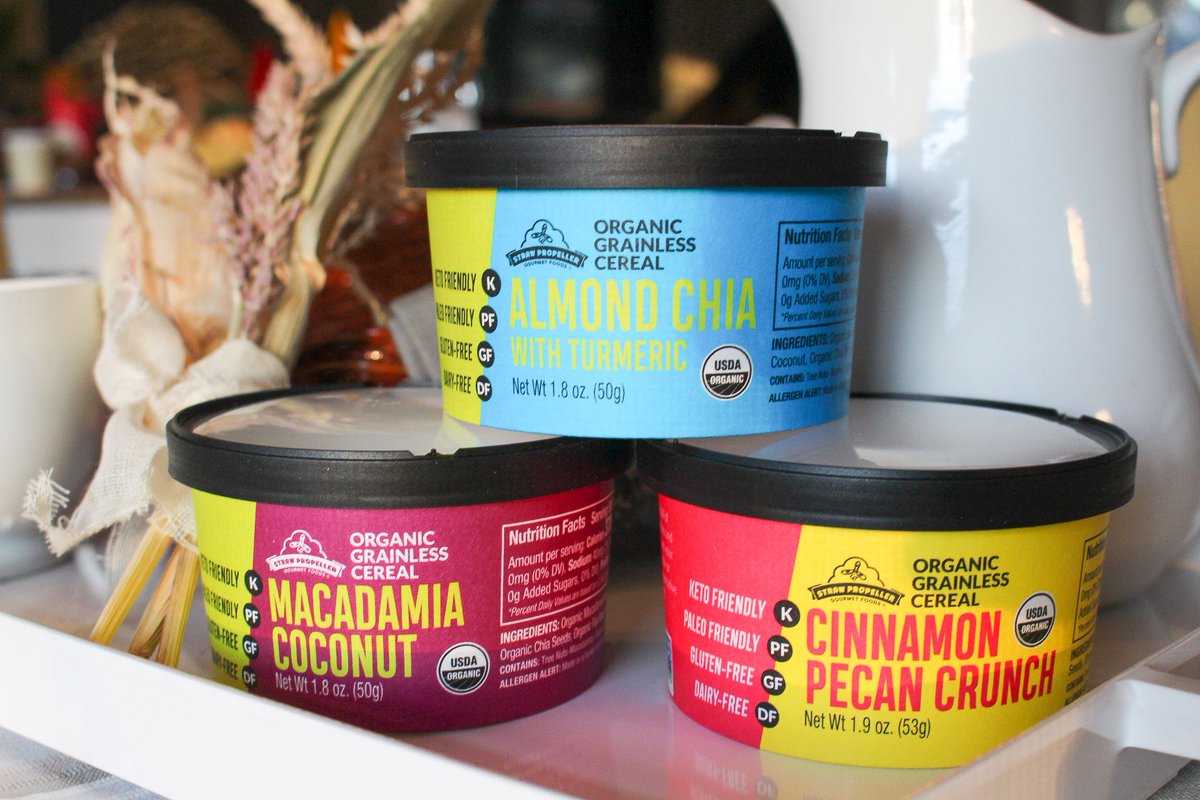 Strawpropeller's tweet photo. Company is coming! Spend less time cooking and more time making memories with loved ones. Stock up on our organic oatmeals and keto friendly cereals for simple, delicious breakfast options your guests will love! https://t.co/bKJNEKhs8O #glutenfree #glutenfreeoats #strawpropeller https://t.co/61qgi9ClYT