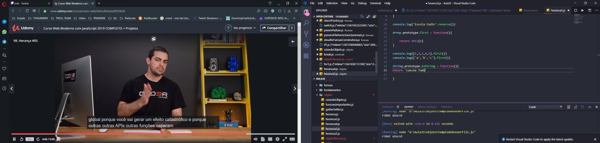 MEUGROOVE's tweet image. BORA ESTUDAR JAVASCRIPT!!!! #javascript #cod3r @cod3rcursos