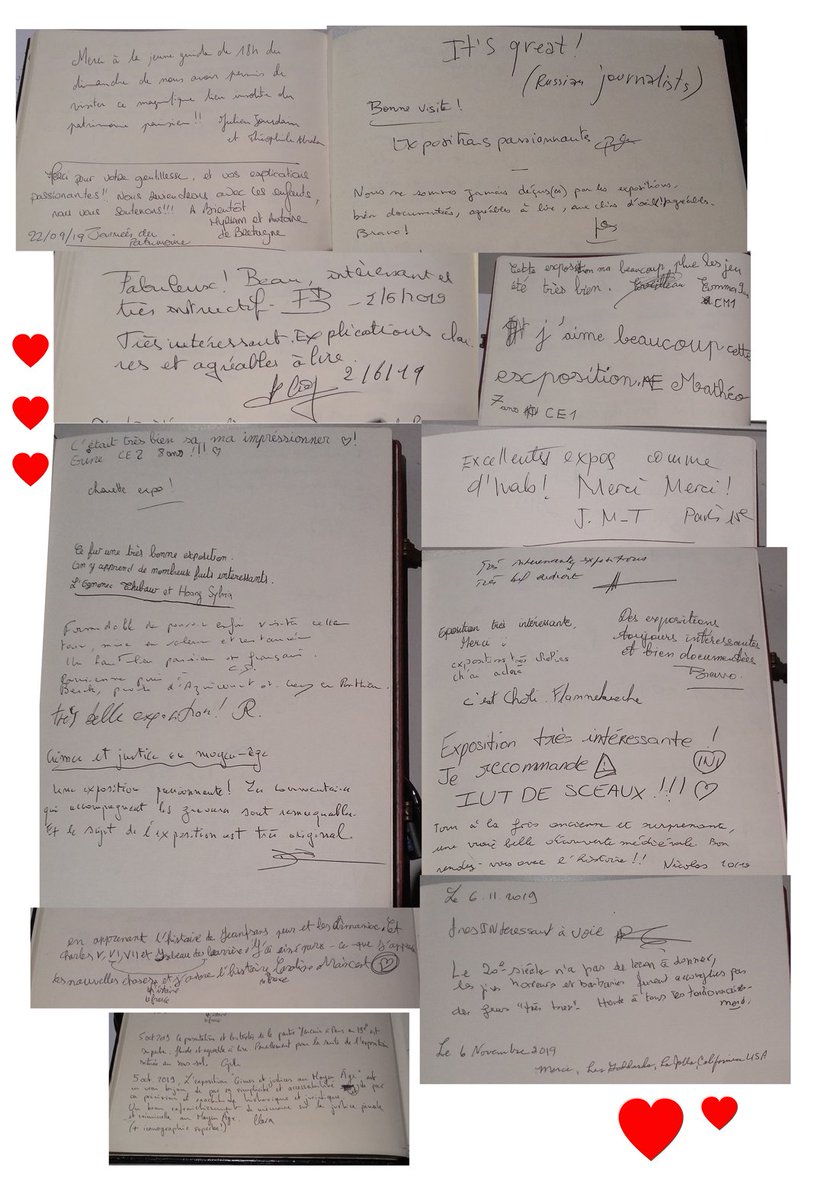 TourJSP's tweet image. Exposition #CrimesEtJustices⭐️⭐️⭐️#ANePasManquer! Prolongée jusqu&apos;au 5/01 en raison d&apos;un vif succès 10.500 visiteurs🤗🥳🤗sont déjà venus la découvrir!
Ouverte jusqu&apos;au 5/01 du mercredi au dimanche de 13h30 à 18h à la @tourJSP #Paris02
Petit florilège du #LivreDorTourJeansansPeur