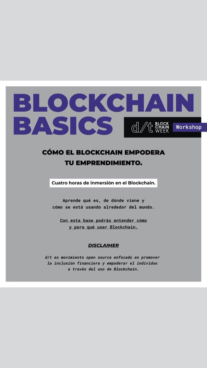 SimpleICO's tweet image. d/t Blockchain Week starts Monday November 18! 
Looking to get into blockchain? 
Blockchain Week kicks off with an introductory workshop on Blockchain Basics with Omar from @expansetech and Esteban from @decentral_tech 
Price: Q150 
Registration in Bio