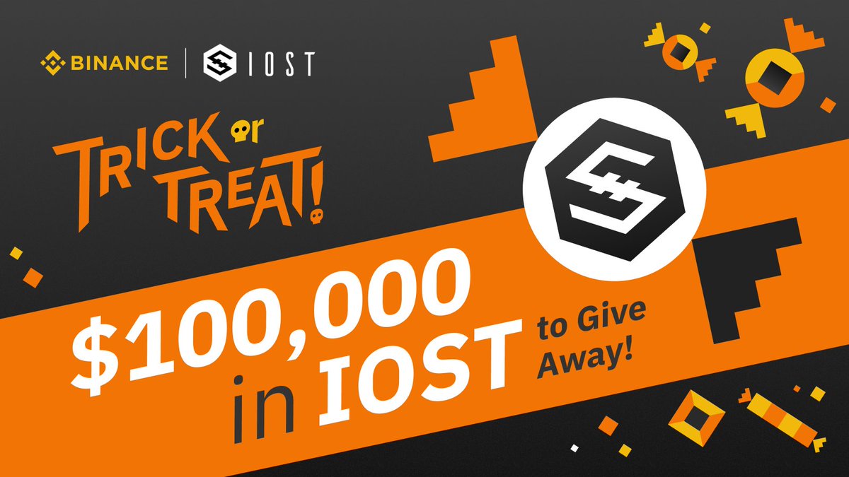 Happy Halloween! Trade <a href="/IOStoken/">IOST</a>, $100,000 in $IOST to Give Away!
binance.com/en/support/art…