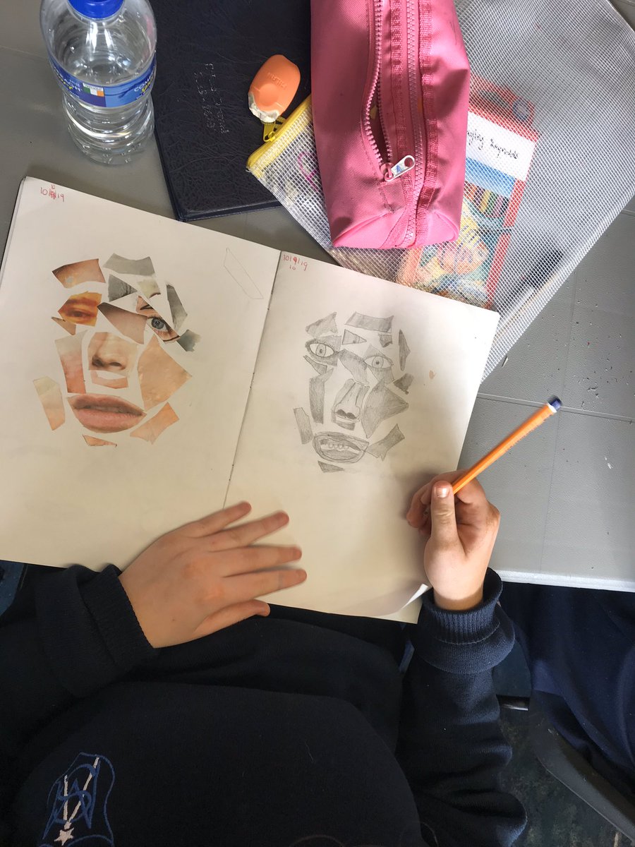 ASMArtDep's tweet photo. A fun approach to portraiture by our 2nd year students. Loving the work they are producing. So proud of these girls and all their hard work. Follow the art department on Instagram @asmartdep for lots more updates of work from the visual art students @ASM_Limerick https://t.co/QpRnTIBOTo