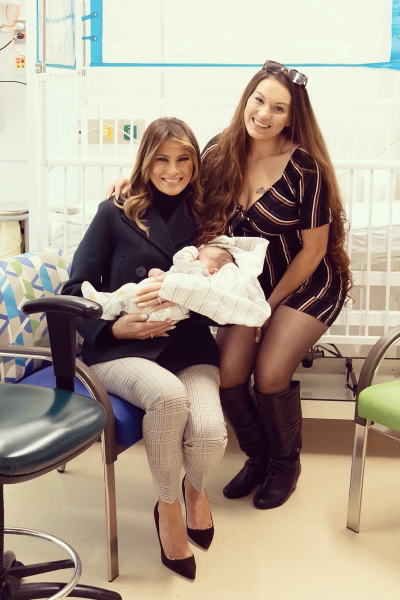 FLOTUS45's tweet image. Today @SecAzar and I met with the doctors, nurses &amp;amp; leadership who are behind the innovative programs at @The_BMC. Their dedication and compassion for helping families and babies w/ NAS is an inspiration to us all! #BeBest