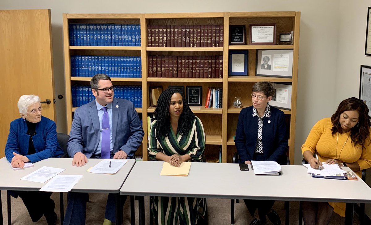 Thank you to our Congresswoman <a href="/AyannaPressley/">Ayanna Pressley</a> and <a href="/DenellaClark/">Denella Clark</a>, Vice Chair of <a href="/MassCSW/">Massachusetts Commission on the Status of Women</a>, for joining with @SenJehlen, Rep. <a href="/JoanMeschino/">Joan Meschino</a> and myself in support of our bill to make childcare an allowable campaign expense. #ChildcareMakesItFair