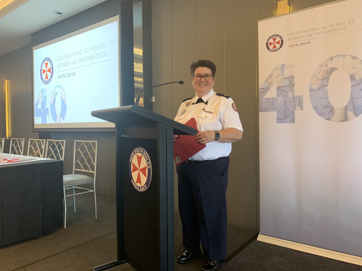 NSWAmbulance's tweet image. And so the celebrations begin of 40 years of women in NSW Ambulance #nswambulance #40yearsofwomen
