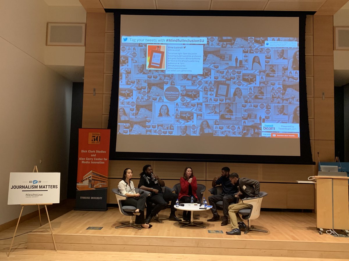So excited to be a part of an open conversation about intersectionality and inclusion at <a href="/SyracuseU/">Syracuse University</a>! Thank you to <a href="/NewhouseSU/">Newhouse School</a> for hosting Orlando Bailey, Community Event Manager at Eastside Community Network. #MindfulInclusionSU <a href="/NewhousePR/">NewhousePR</a>