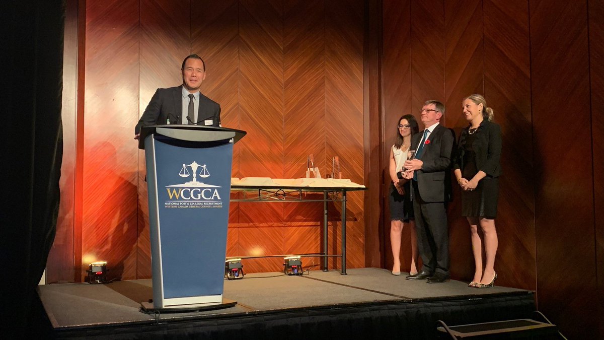 Congratulations to the winners of the 2019 #WCGCA for continuing to set the standard for legal excellence. Special congratulations to Benjamin Lee of Mosaic Forest Management Corp. for being recognized as the 2019 #WCGCA Dealmaker of the Year.
