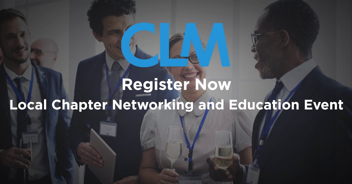 TheCLMalliance's tweet photo. Are you taking advantage of all available CLM membership benefits? Our Local #CLMChapters host education and networking events on a regular basis that are typically free, thanks to our sponsors,
📌📌📌
Check out the schedule for November events + register: https://t.co/IKxtUY5SNM https://t.co/oSWXQfMgKc