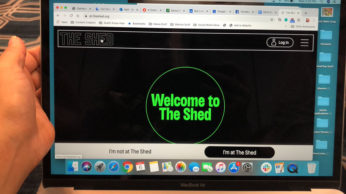 LOVING the <a href="/TheShedNY/">The Shed</a> site design. Makes me all goosebumpy at the prospects of UX design. #MCN2019