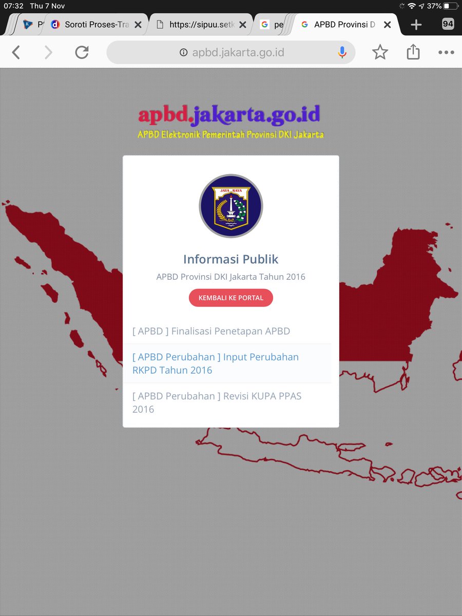 Elisa On Twitter Intermezzo Dalam Web Apbd 2016 2019 Tidak