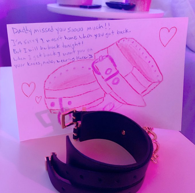 Came home from a work trip to this surprise in my room from the best daddy ever 😍 thank u @CodeyXXXSteele