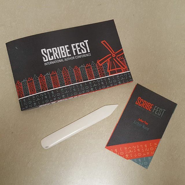 Working on a couple of mockups for final crit and playing with my new ox bone folder. In case you are wondering, Scribe Fest is a conference I made up for the purposes of this project. It is meant to be a fun yet professional conference who's branding changes every year to…