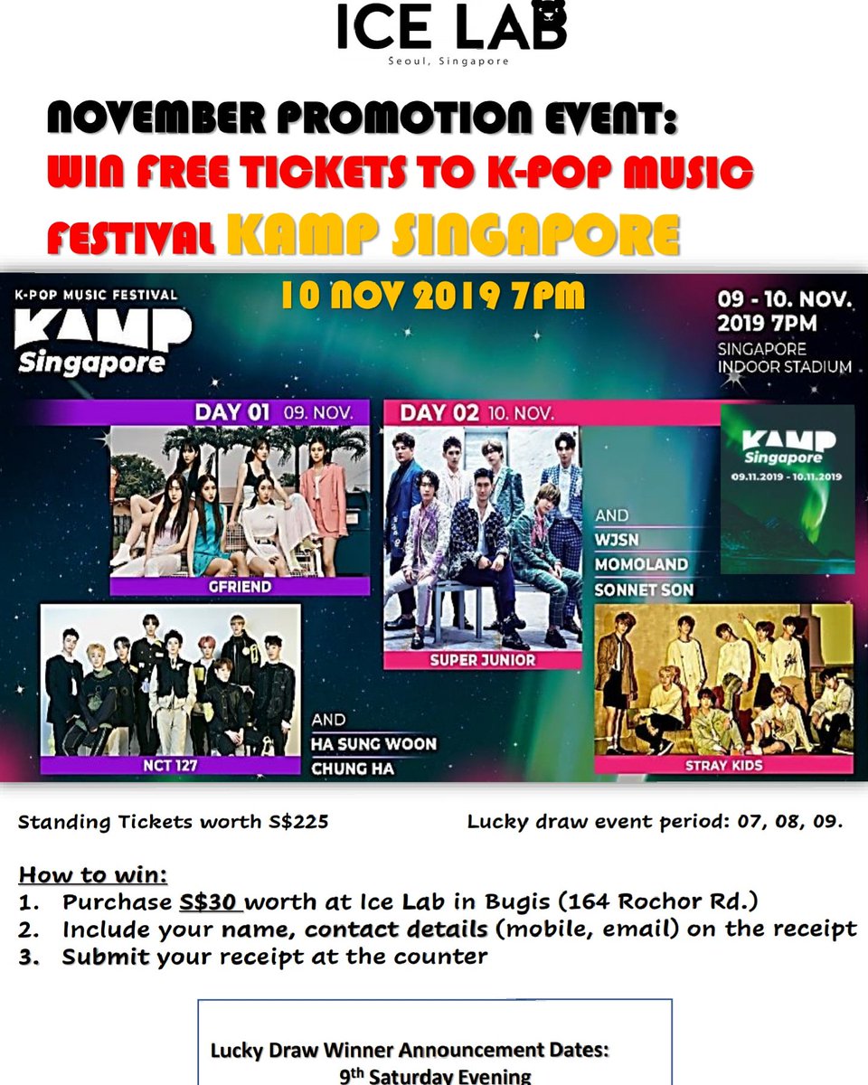 IceLab2's tweet photo. Free KPOP tickets!!!  Super Junior and Stray Kids on Nov 10!!!  
#StrayKids #슈퍼주니어_14주년_다_죽여 #SUPERJUNIOR #kpopsg #kpops #cupsleeveevent #cafeevents #cafeevent https://t.co/uHekIx513F