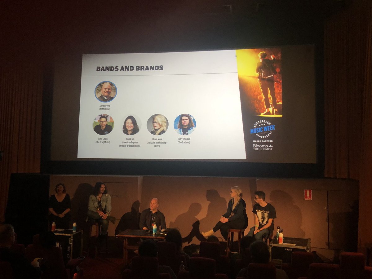 meg_whiteside's tweet photo. Connecting bands with brands - what to look for and what’s important for all parties to get results. @AmexAu Nic Tan joins the panel at #AustralianMusicWeek https://t.co/JVAV7qH0K3