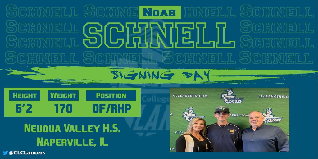 CLCLancers's tweet photo. ⚾️🔥 We welcome @NeuquaAthletics @NeuquaBaseball @SchnellNoah to the #LancerFamily. 👊 #LancerUp https://t.co/HUn2U4NDfC