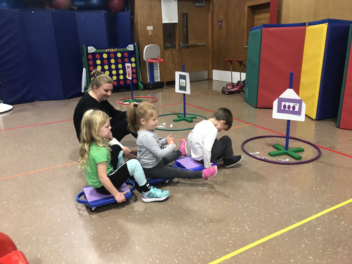 RedClayMobility's tweet photo. Very Hungry (and very Strong!) Caterpillars 😊.  We worked on matching colors and 1:1 correspondence for the number of fruits and friends we needed for each scooter relay @RedClaySchools @teamredclay @EarlyYearsRC @Rifton https://t.co/Fn7pBjKJ8U