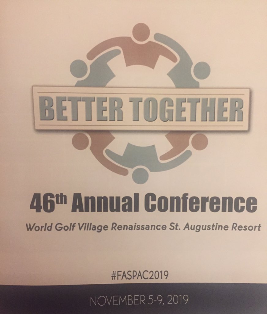 YvettedelNodal's tweet photo. Lifelong learner here... Day 1 at #FASPAC2019: post hospitalization reintegration, improved FBAs, and mental health interventions! Plus a powerful story of forgiveness. Thank you for sharing your story Andy & Kate Grosmaire. https://t.co/n8LVcFTh0P