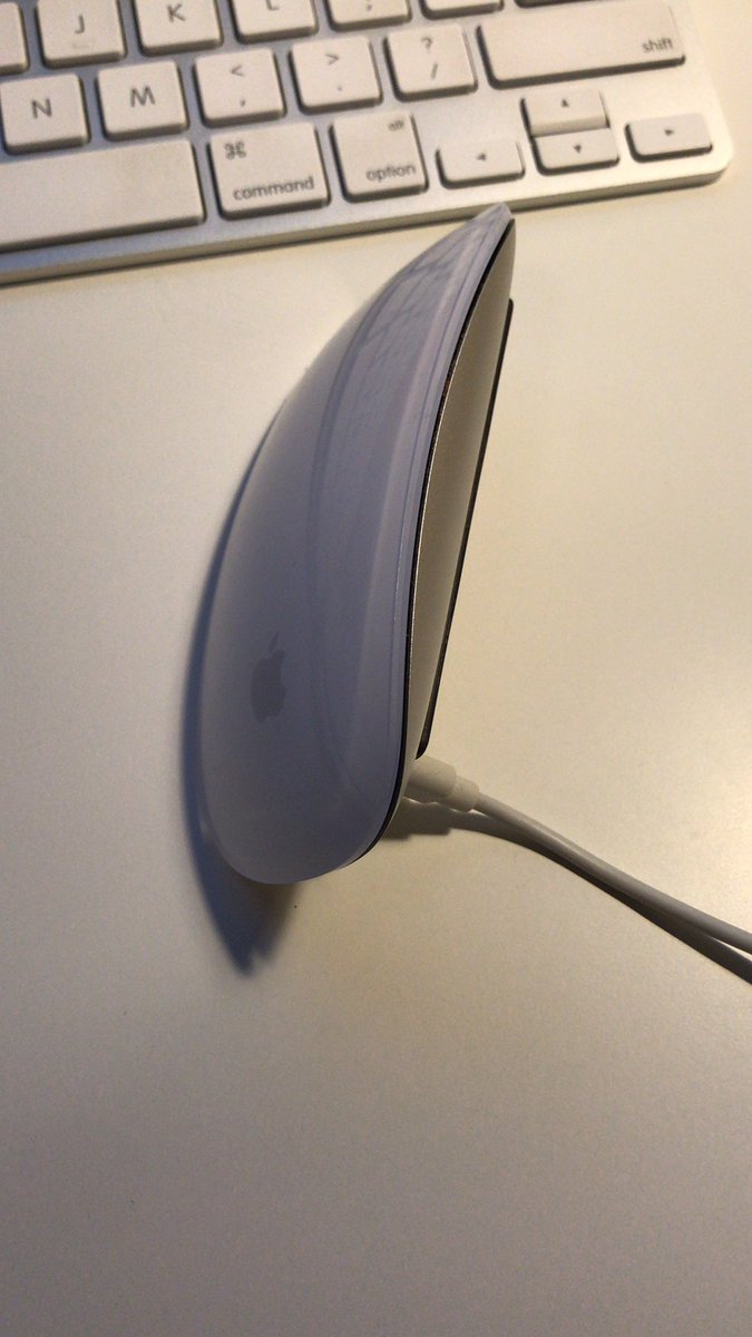 When you gonna fix this <a href="/Apple/">Apple</a> ? I’m just sitting here waiting for my mouse to charge. Is it so hard to move the port to the side? #appleproblems #yyc