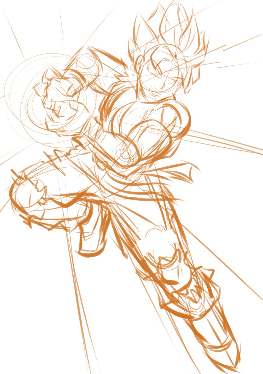 DeviantNsfw_'s tweet photo. working on more sketch practice, DBZ ! Goku #Sketch #anime #dbz #opticdeviant #digitalart https://t.co/qfkgf1lTxg