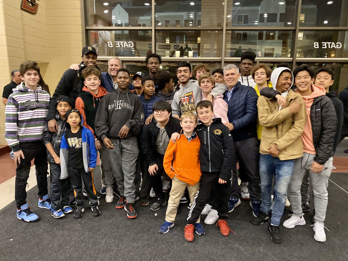 fessyathletics's tweet photo. Such a blast supporting @ZekeMucius as @WakeMBB took on @BCMBB tonight! Big @fessy crowd in the house! 🏀 https://t.co/ezlSlqLUO2