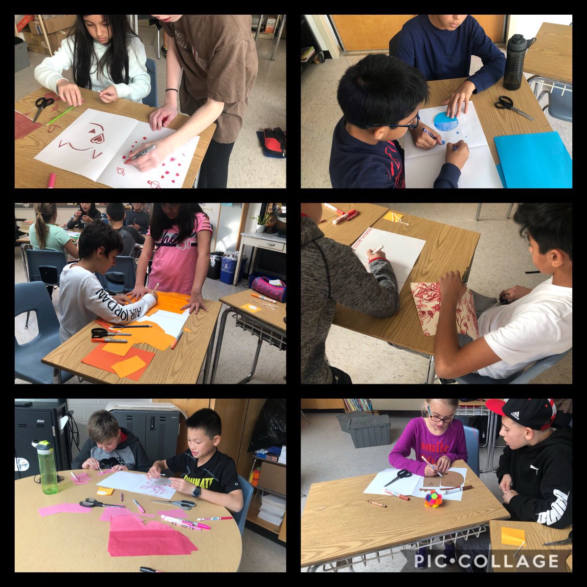TheMikeMohammed's tweet photo. Gr 6 Ss @CosburnMS completing a #design challenge focussed around the #PrincipleOfDesign known Ss #Balance - Students using materials to demonstrate their understanding of symmetry &amp; asymmetry - tons of creativity @LC4_TDSB @s_spyropoulos @nplc3_tdsb @TDSB_Arts #visualarts https://t.co/dIrFoPu5N1