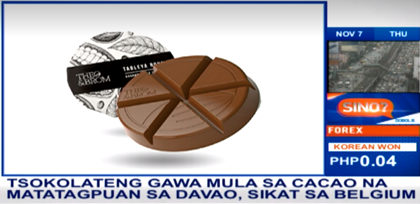 dzbb's tweet photo. #AlamN'yoBa? na sikat sa Belgium ang tsokolate na gawa ng isang Pinay.
Ito ang Belgian tableya na nakatutulong din sa mga cacao farmers sa Davao. https://t.co/3dyABFhGwl