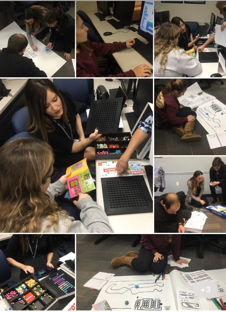 @MolloyCollege Ozobots, Bloxels, Scratch, Lego WeDo! Our teacher candidates participated in an afternoon of coding! They have learned many exciting ways to engage even the youngest learners in STEM activities. @rmoroney1 @Denizgoksen_