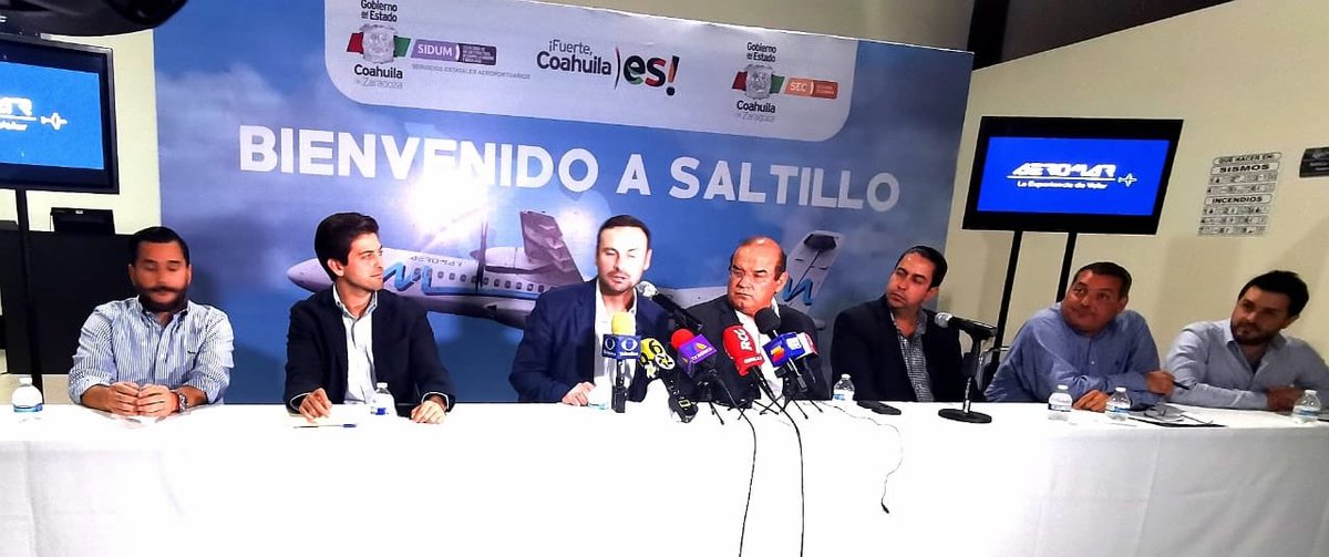 En representación del Alcalde <a href="/manolojim/">Manolo Jiménez Salinas</a> dimos la bienvenida a <a href="/AeromarMx/">Aeromar</a> a Saltillo. Seguirá la conectividad y competitivad en nuestra región. Felicidades <a href="/gobcoahuila/">COAHUILA</a> <a href="/SEC_Coahuila/">SEC Coahuila</a> #TodosPorSaltillo #FuerteCoahuilaes