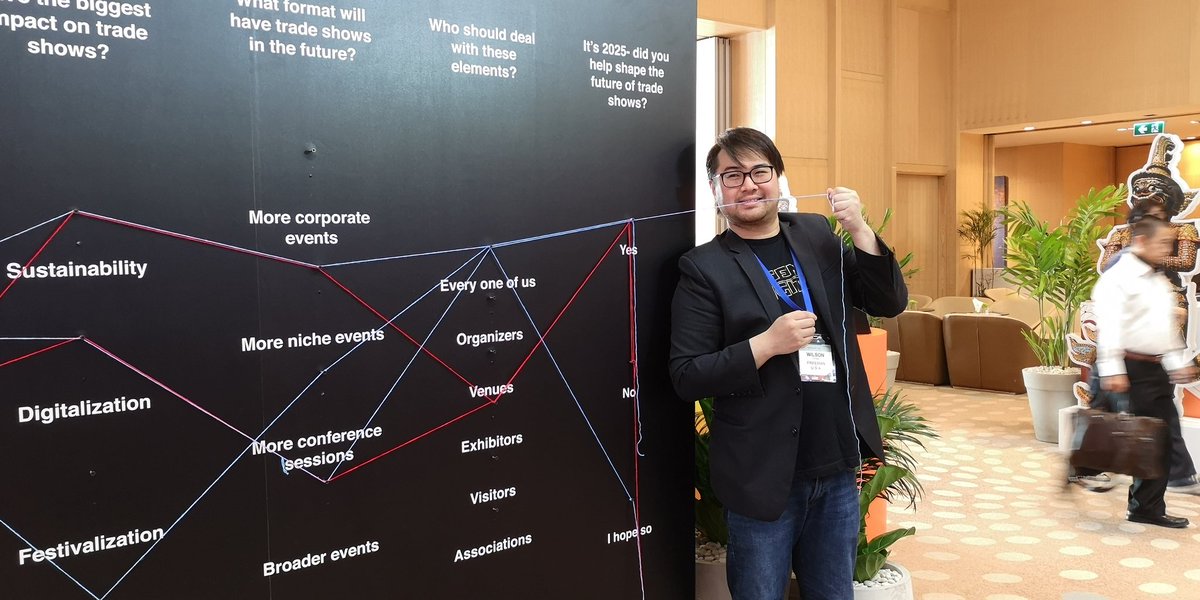 CinziaZan's tweet photo. Are you ready to shape the future of exhibitions? Join the #NGLback2basics grantees during the breaks at the thread board. #NGLgrant #UFIBangkok @UFILive @A_Herberholz @EleRobuschi https://t.co/gSLvrd7ixL